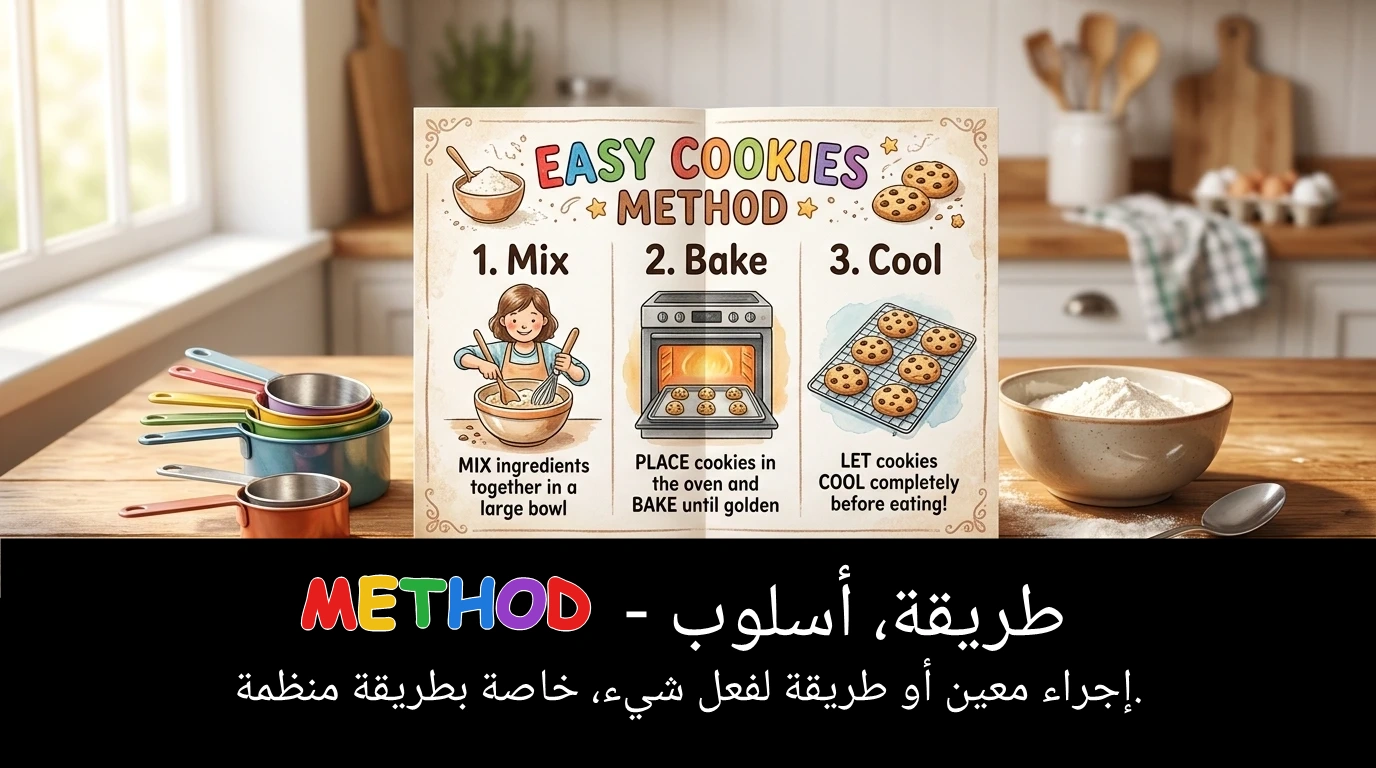 Arabic Illustration for method